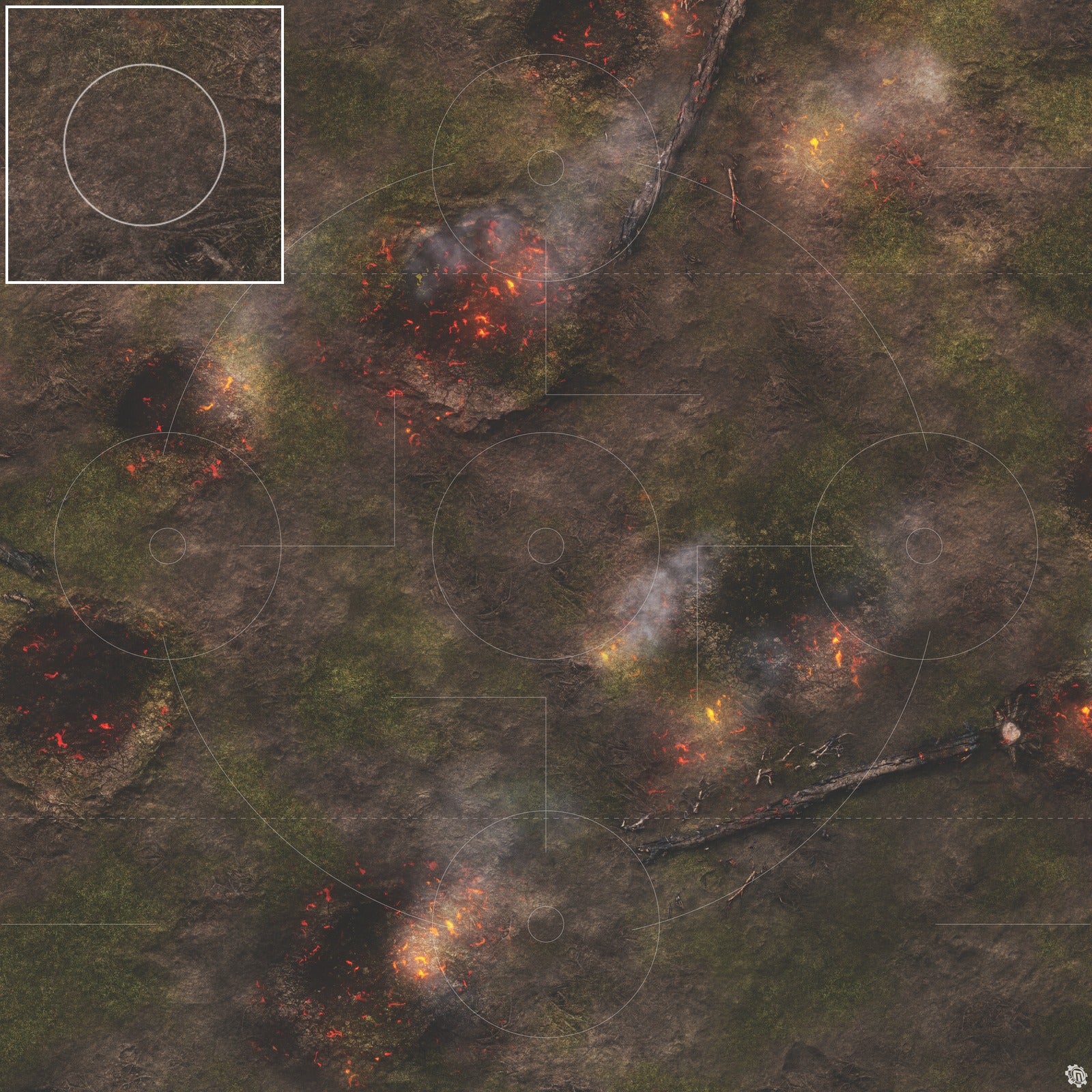 Mats by Mars: Mortar Combat Wargaming Play Mat
