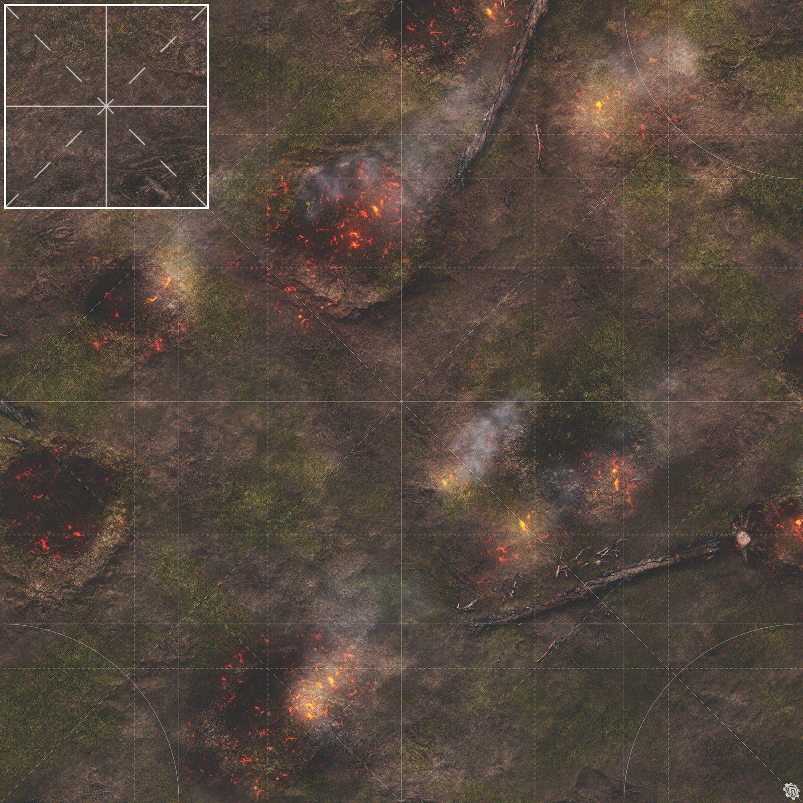 Mats by Mars: Mortar Combat Wargaming Play Mat