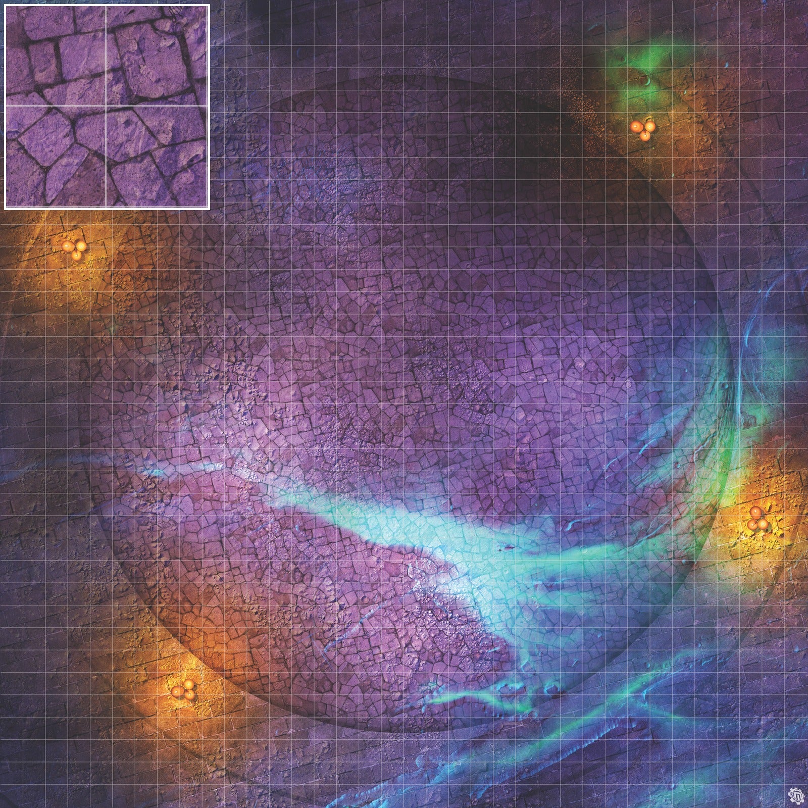 Mats by Mars: Witchlight Warding Wargaming Play Mat