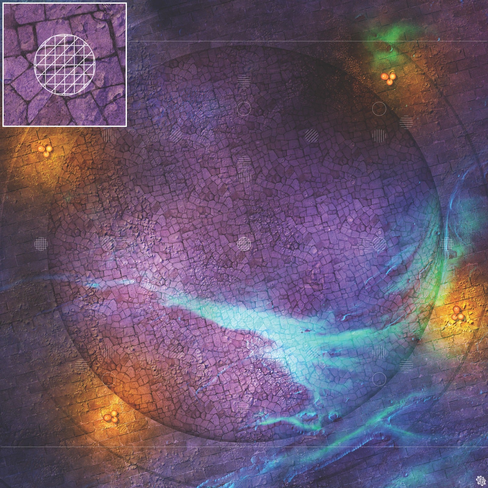 Mats by Mars: Witchlight Warding Wargaming Play Mat