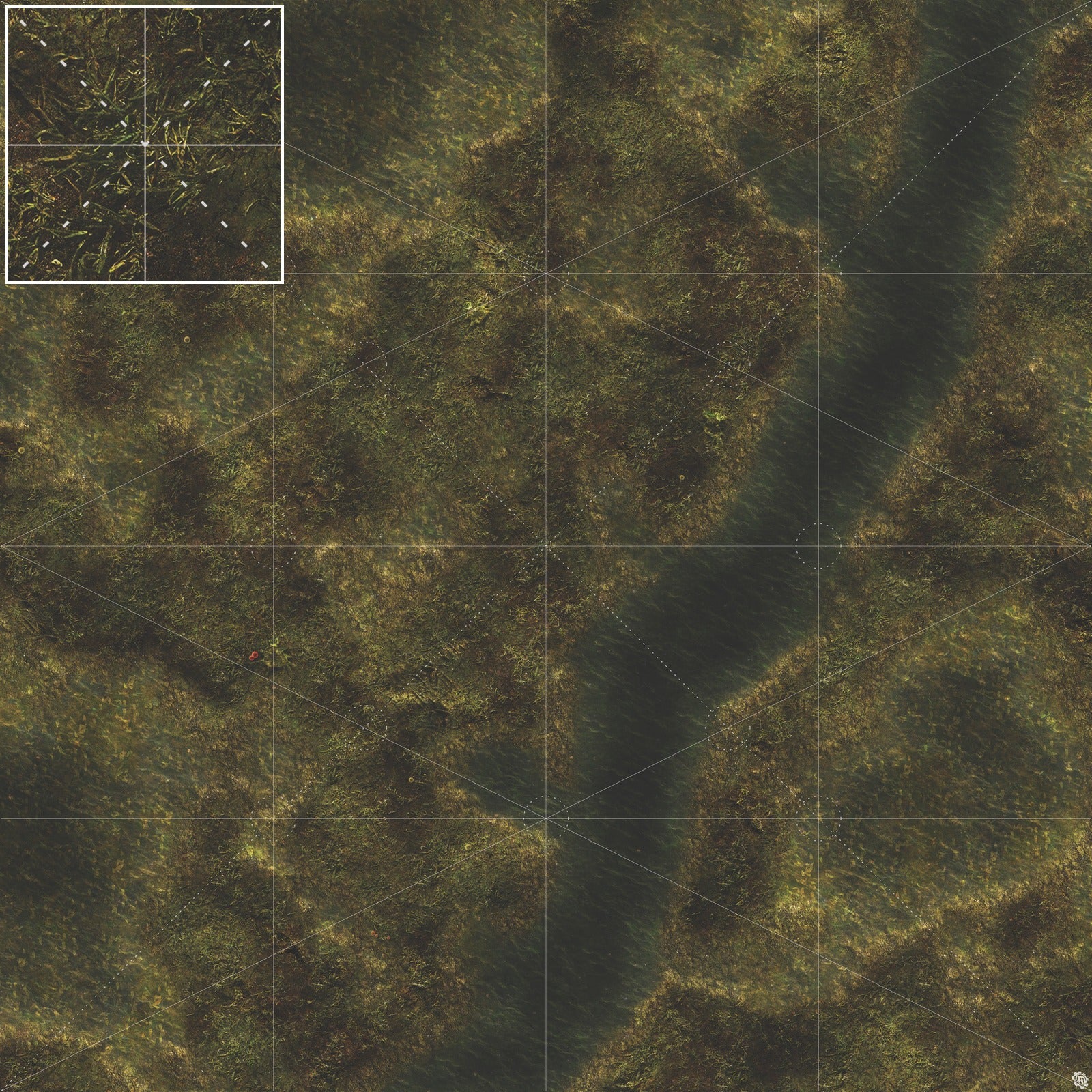 Mats by Mars: Swamplands Tabletop Wargaming Play Mat