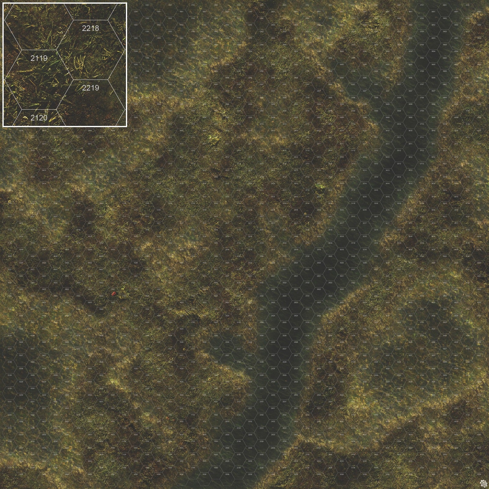 Mats by Mars: Swamplands Tabletop Wargaming Play Mat