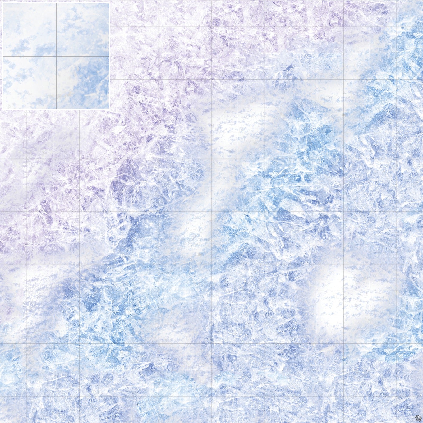 Mats by Mars: Frozen Lake Tabletop Wargaming Play Mat
