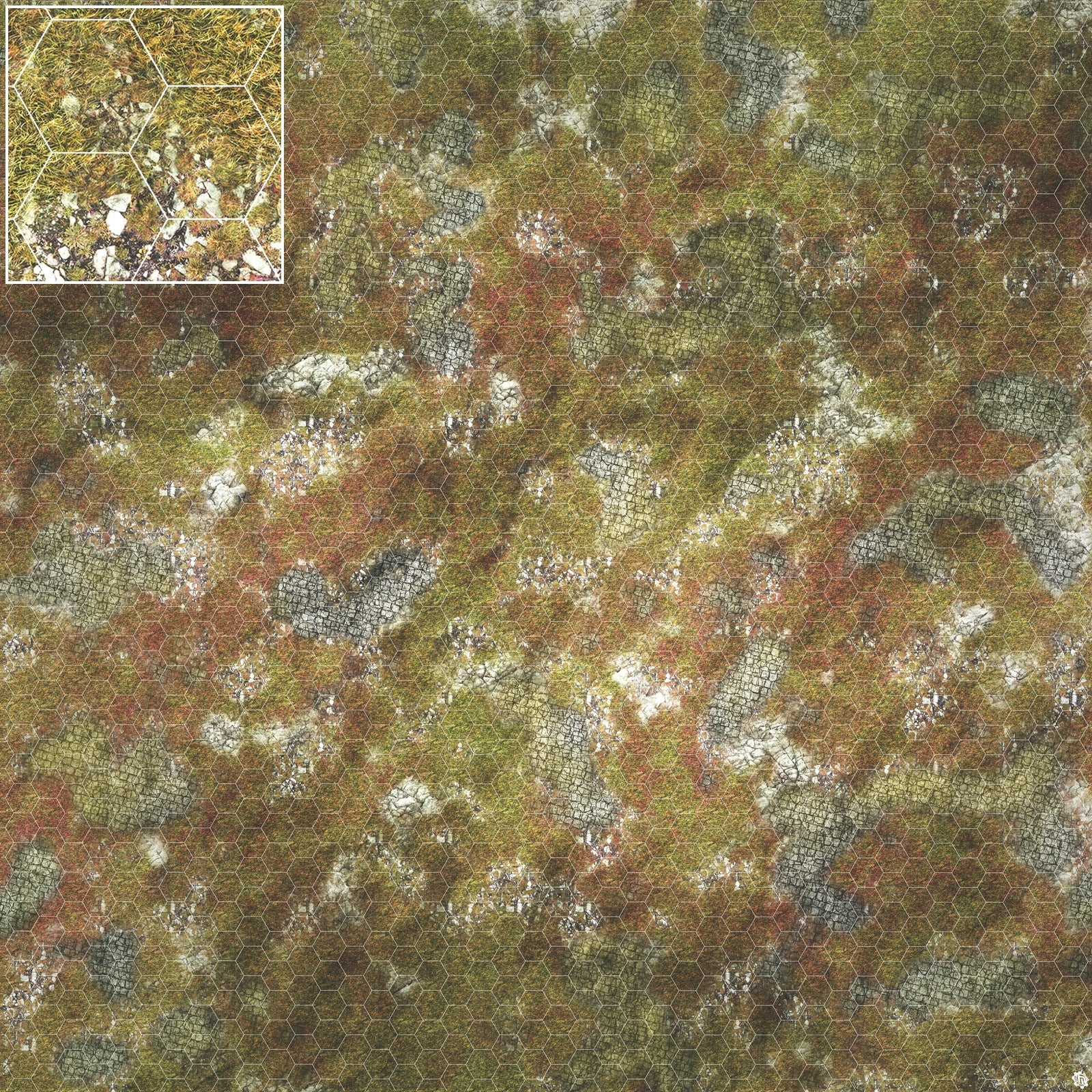 Mats by Mars: Abandoned City Tabletop Wargaming Play Mat