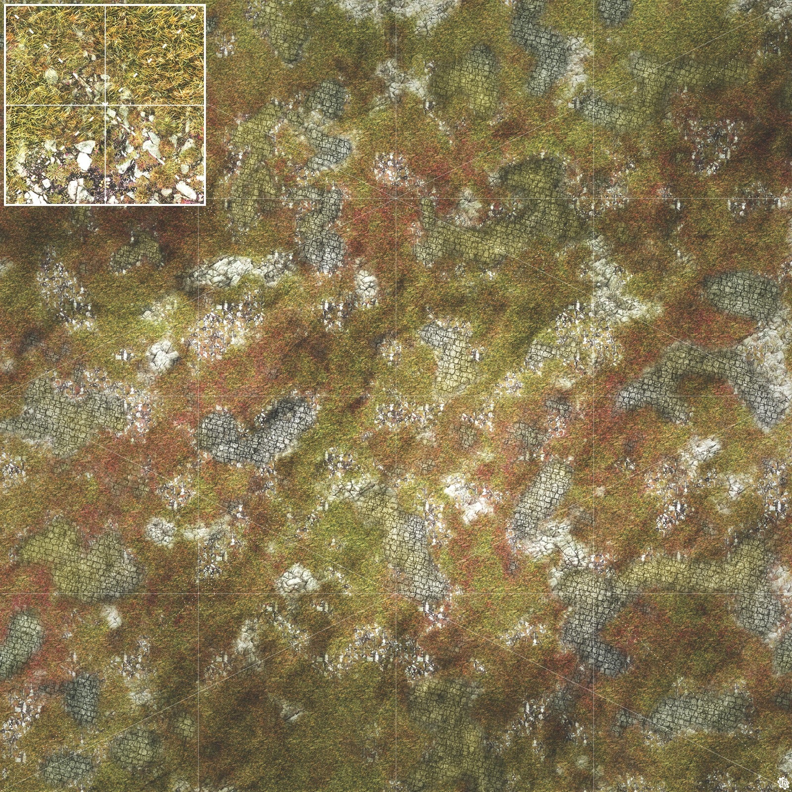 Mats by Mars: Abandoned City Tabletop Wargaming Play Mat
