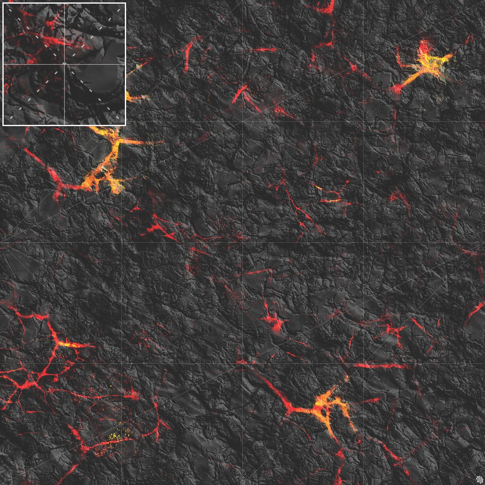 Mats by Mars: Molten Crust Tabletop Wargaming Play Mat