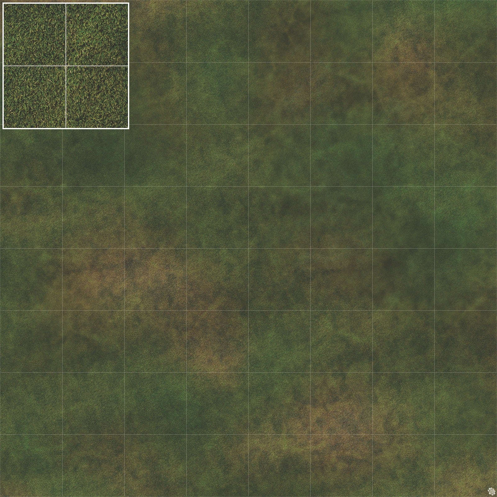 Mats by Mars: Green Meadow Tabletop Wargaming Play Mat