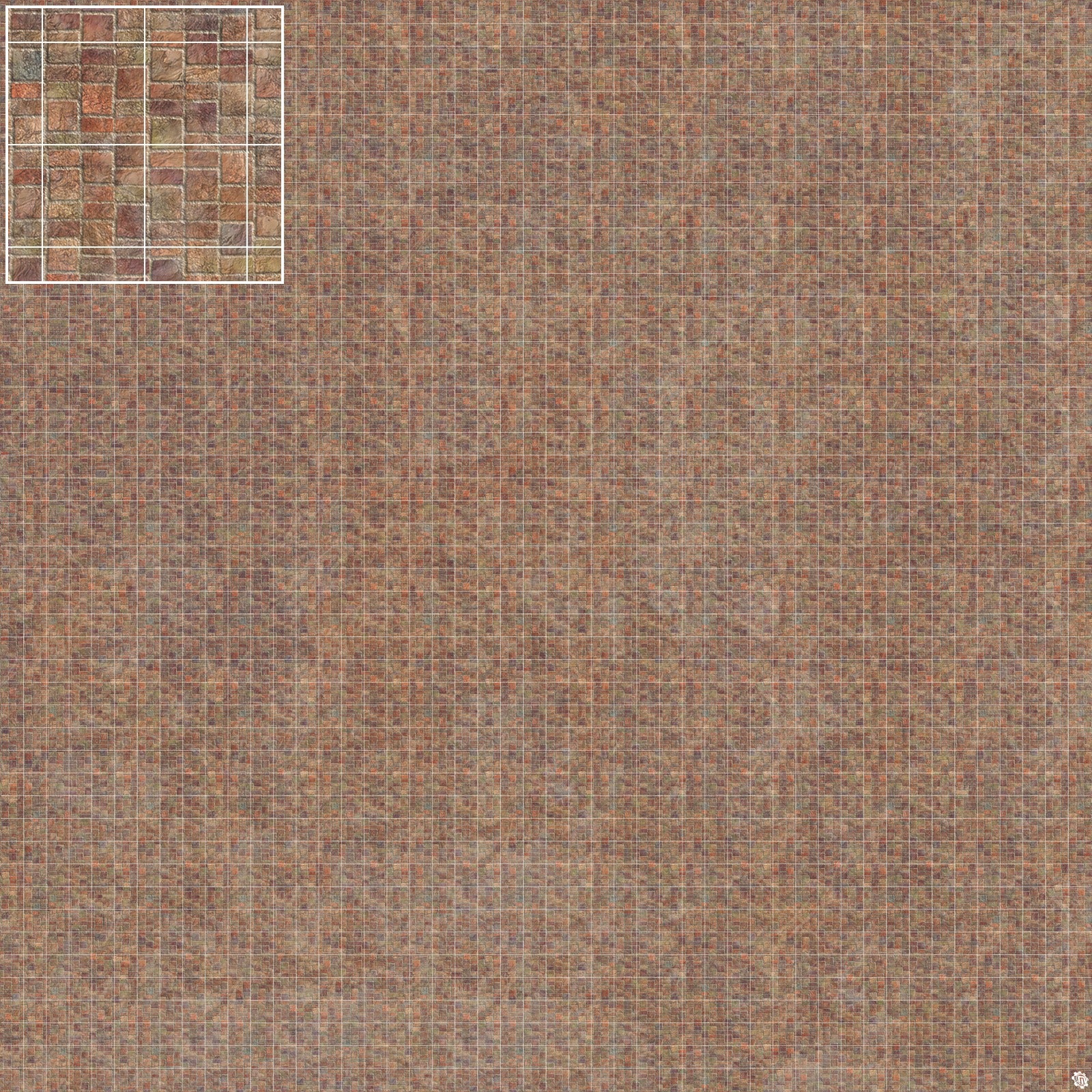 Mats by Mars: Sett in Stone (Red) Tabletop Wargaming Play Mat