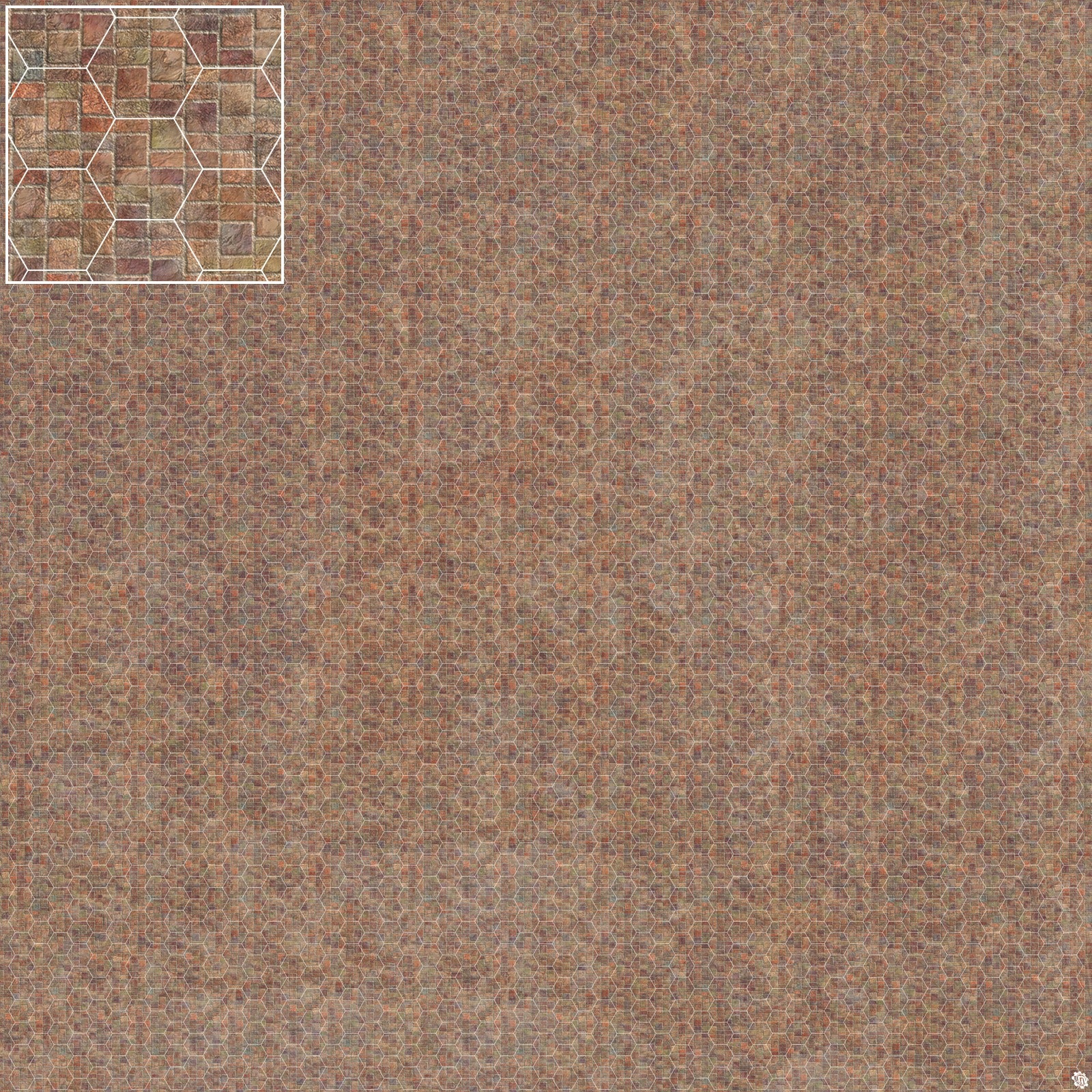 Mats by Mars: Sett in Stone (Red) Tabletop Wargaming Play Mat