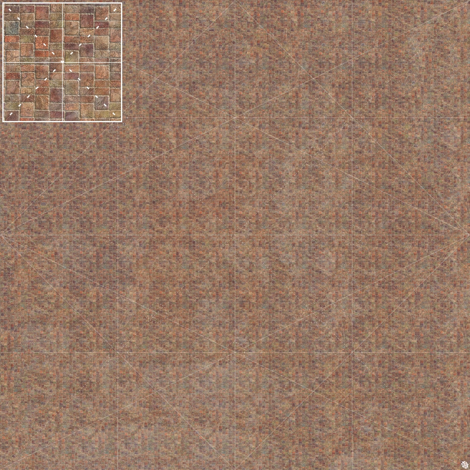 Mats by Mars: Sett in Stone (Red) Tabletop Wargaming Play Mat