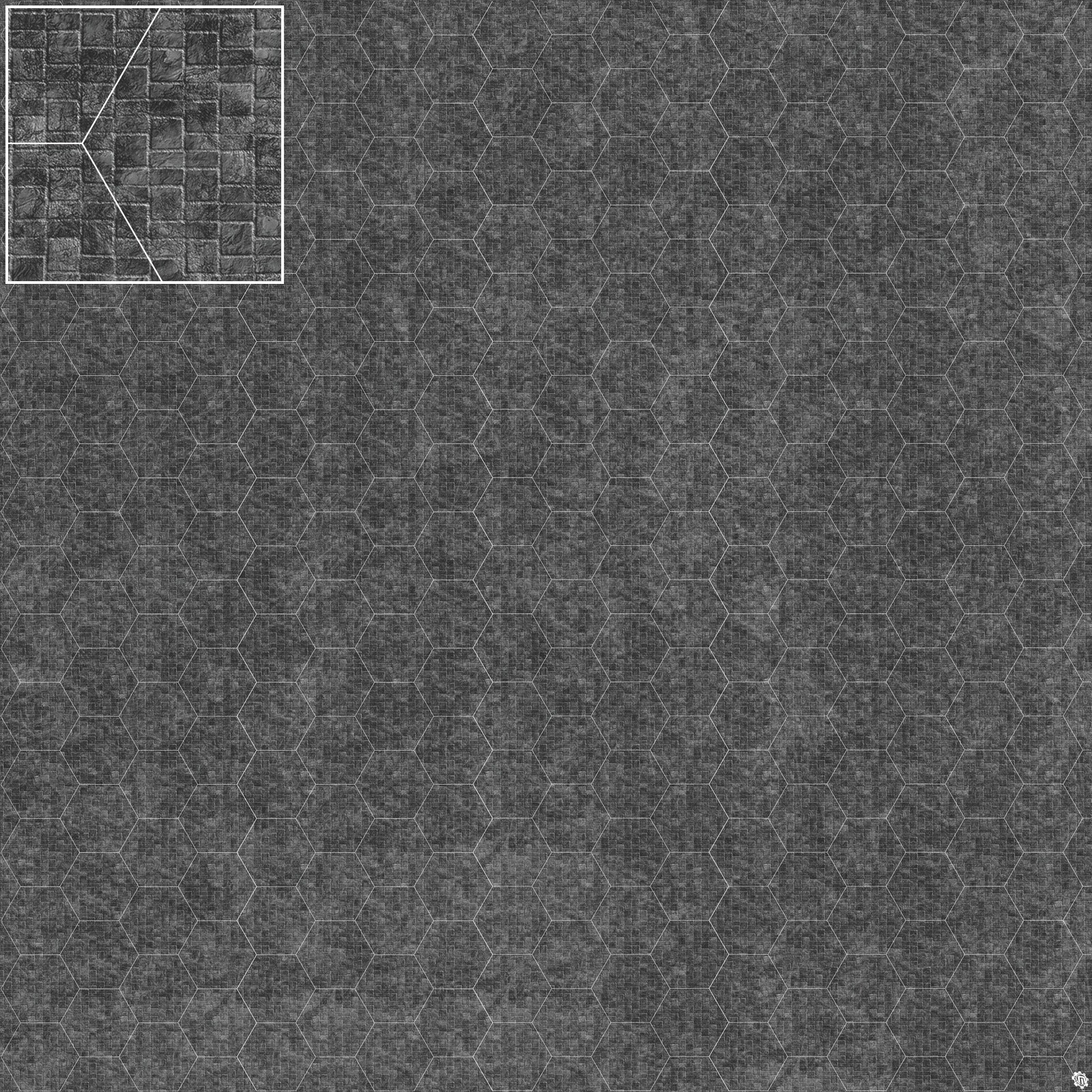 Mats by Mars: Sett in Stone (Grey) Tabletop Wargaming Play Mat