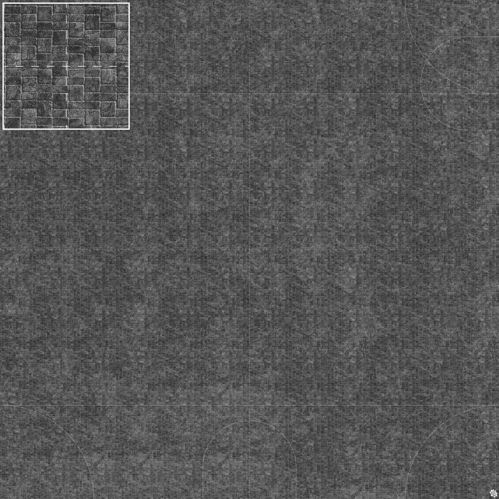Mats by Mars: Sett in Stone (Grey) Tabletop Wargaming Play Mat