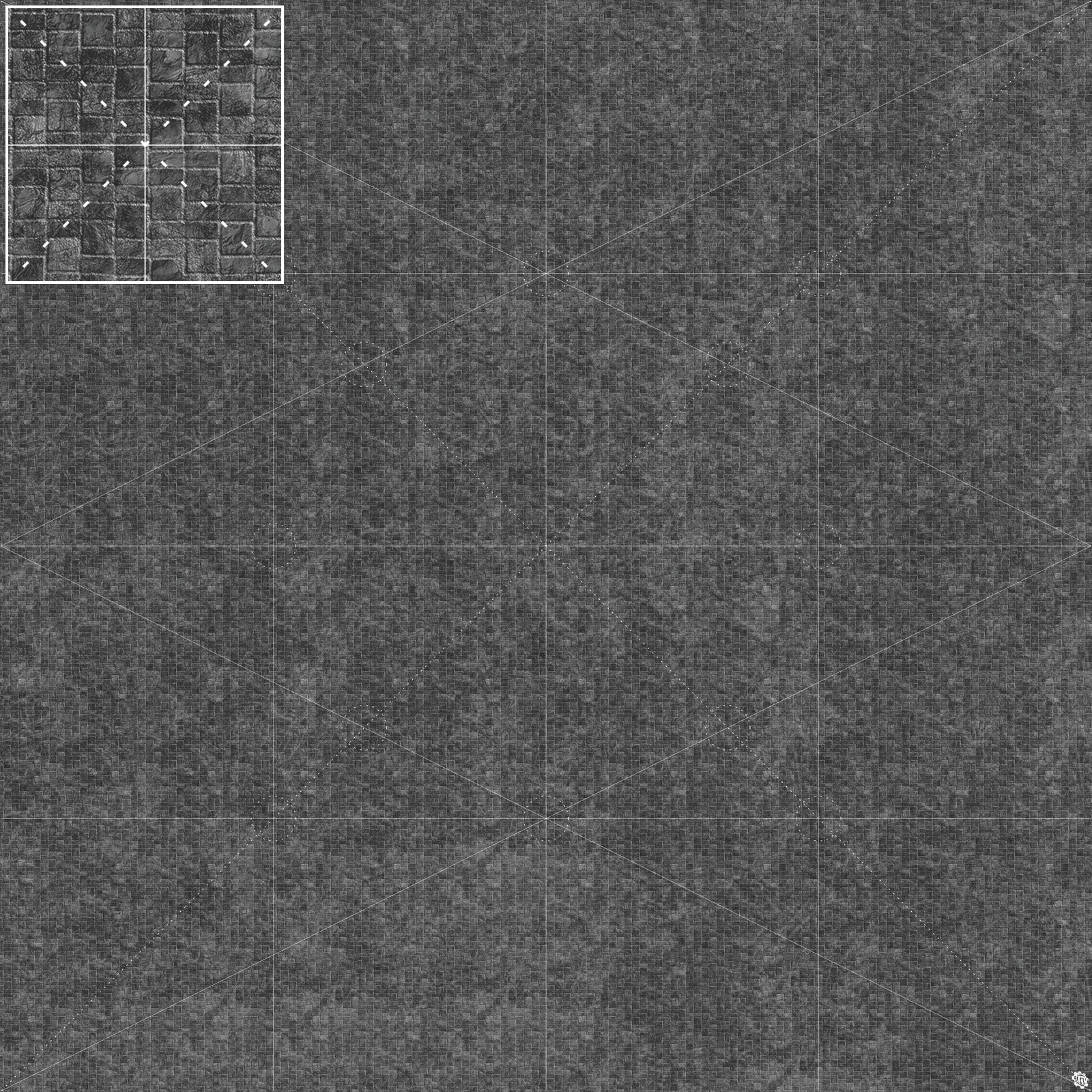 Mats by Mars: Sett in Stone (Grey) Tabletop Wargaming Play Mat
