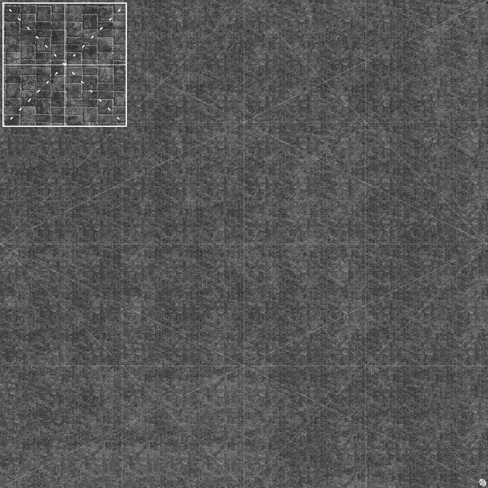Mats by Mars: Sett in Stone (Grey) Tabletop Wargaming Play Mat
