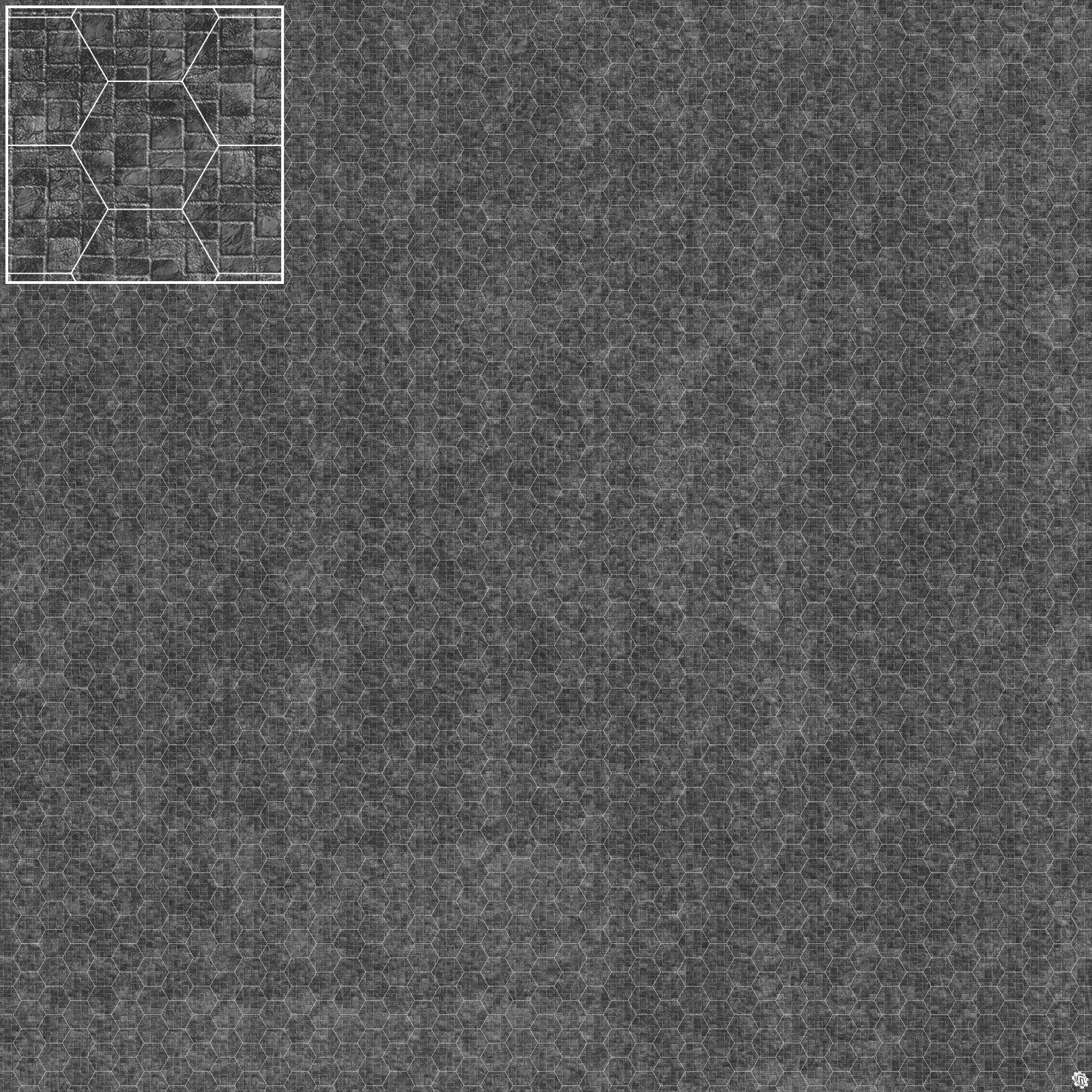 Mats by Mars: Sett in Stone (Grey) Tabletop Wargaming Play Mat
