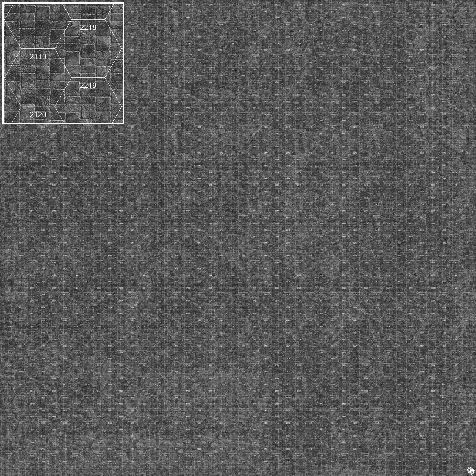 Mats by Mars: Sett in Stone (Grey) Tabletop Wargaming Play Mat