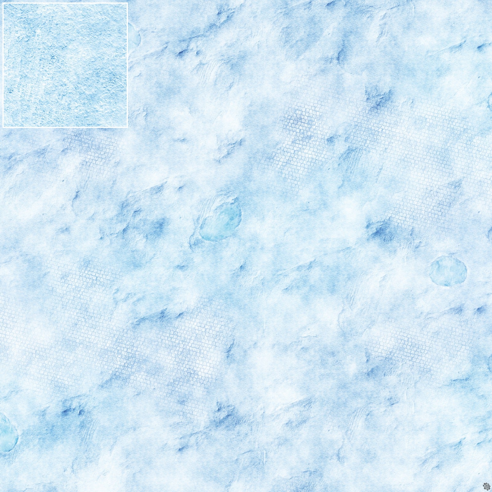 Mats by Mars: Frosty Cobbles Tabletop Wargaming Play Mat