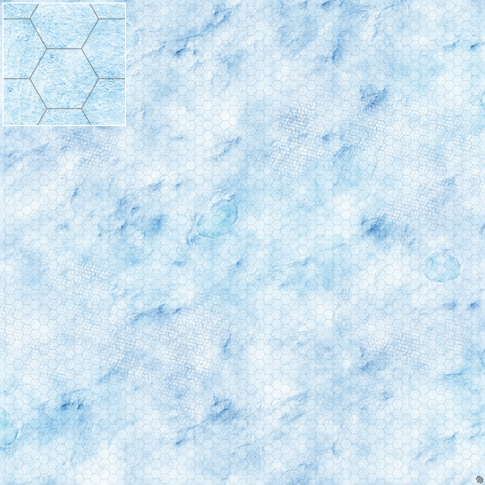 Mats by Mars: Frosty Cobbles Tabletop Wargaming Play Mat