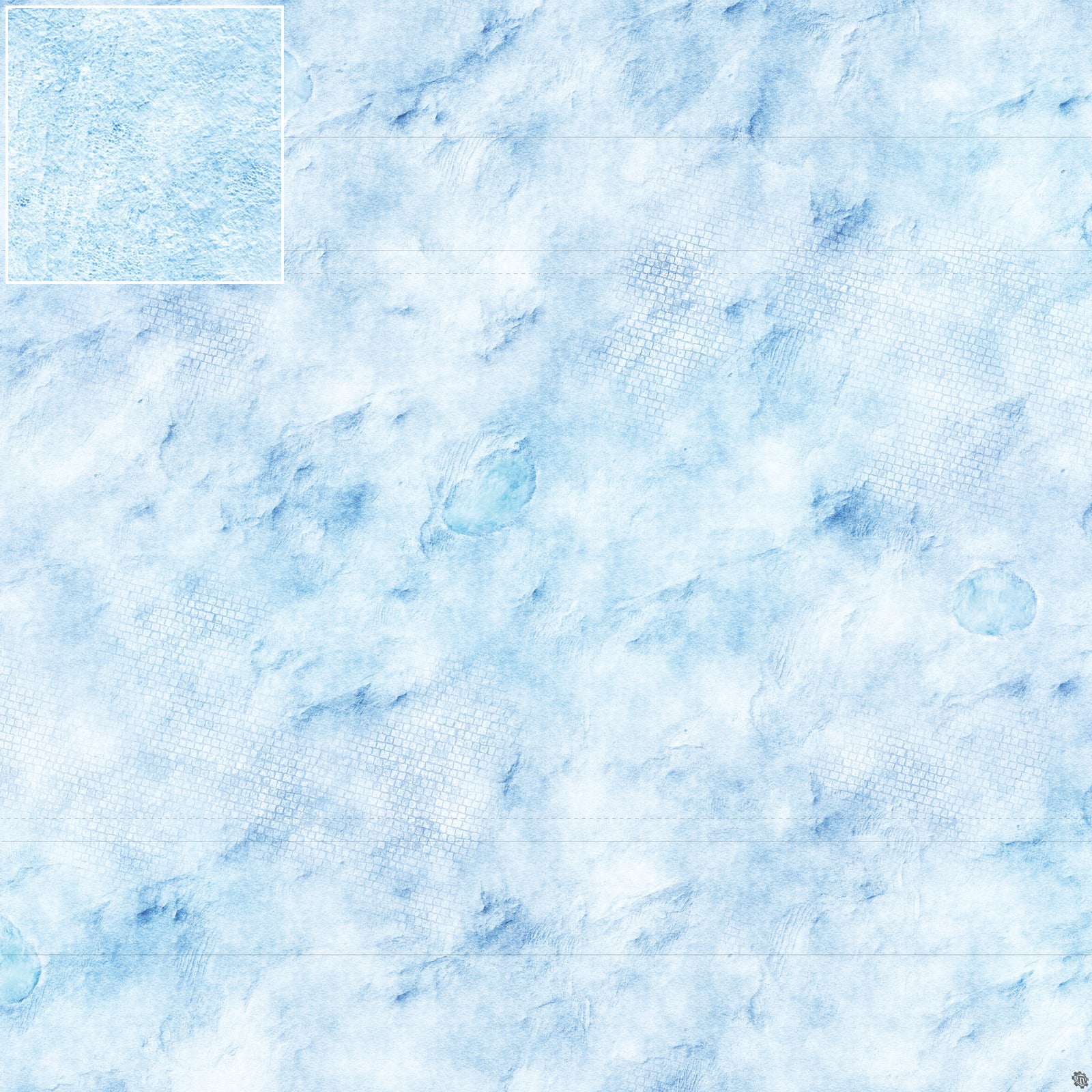 Mats by Mars: Frosty Cobbles Tabletop Wargaming Play Mat