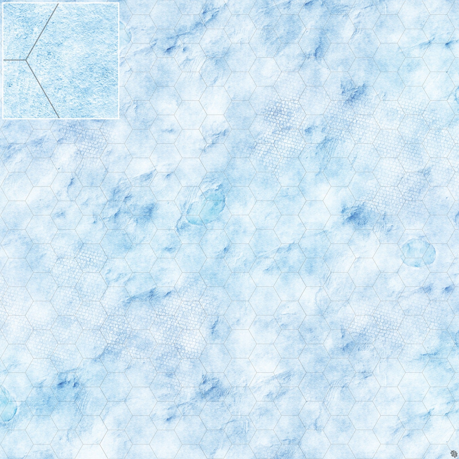 Mats by Mars: Frosty Cobbles Tabletop Wargaming Play Mat