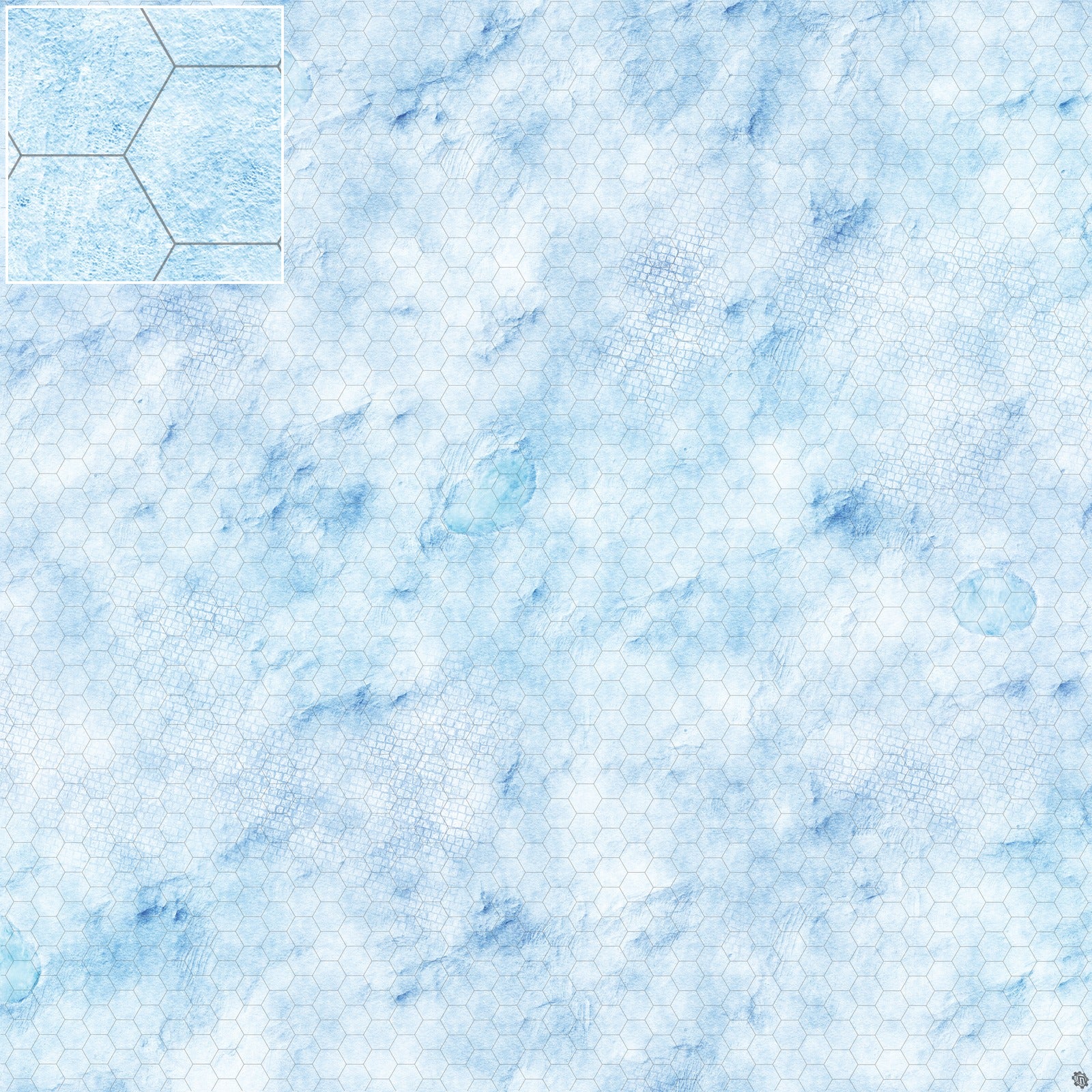 Mats by Mars: Frosty Cobbles Tabletop Wargaming Play Mat
