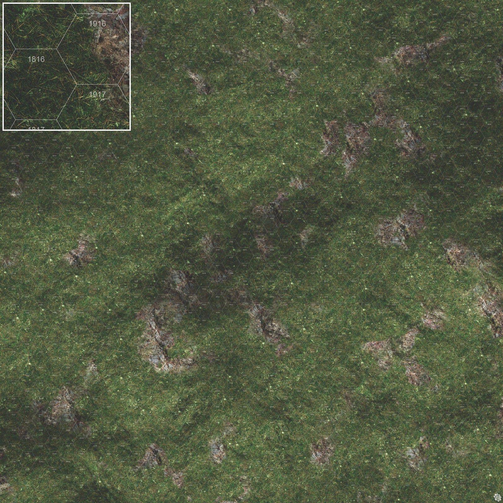 Mats by Mars: Green Hills Tabletop Wargaming Play Mat