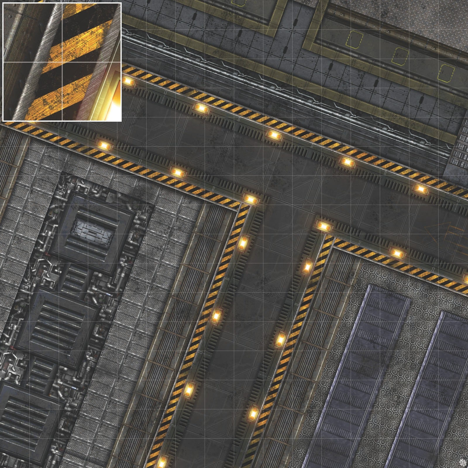 Mats by Mars: Factory Floor Tabletop Wargaming Play Mat