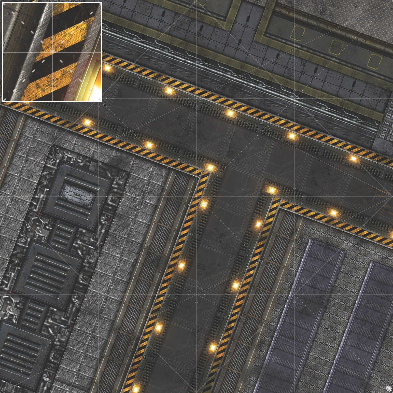 Mats by Mars: Factory Floor Tabletop Wargaming Play Mat
