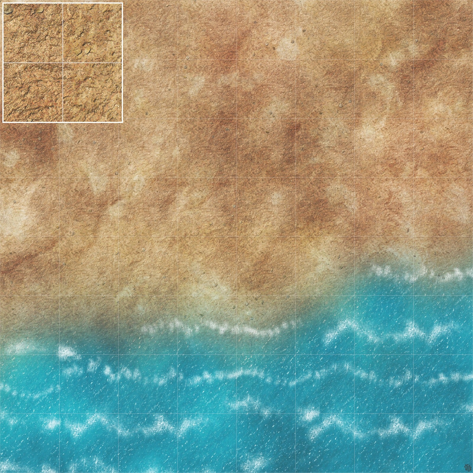 Mats by Mars: Treasure Beach Tabletop Wargaming Play Mat