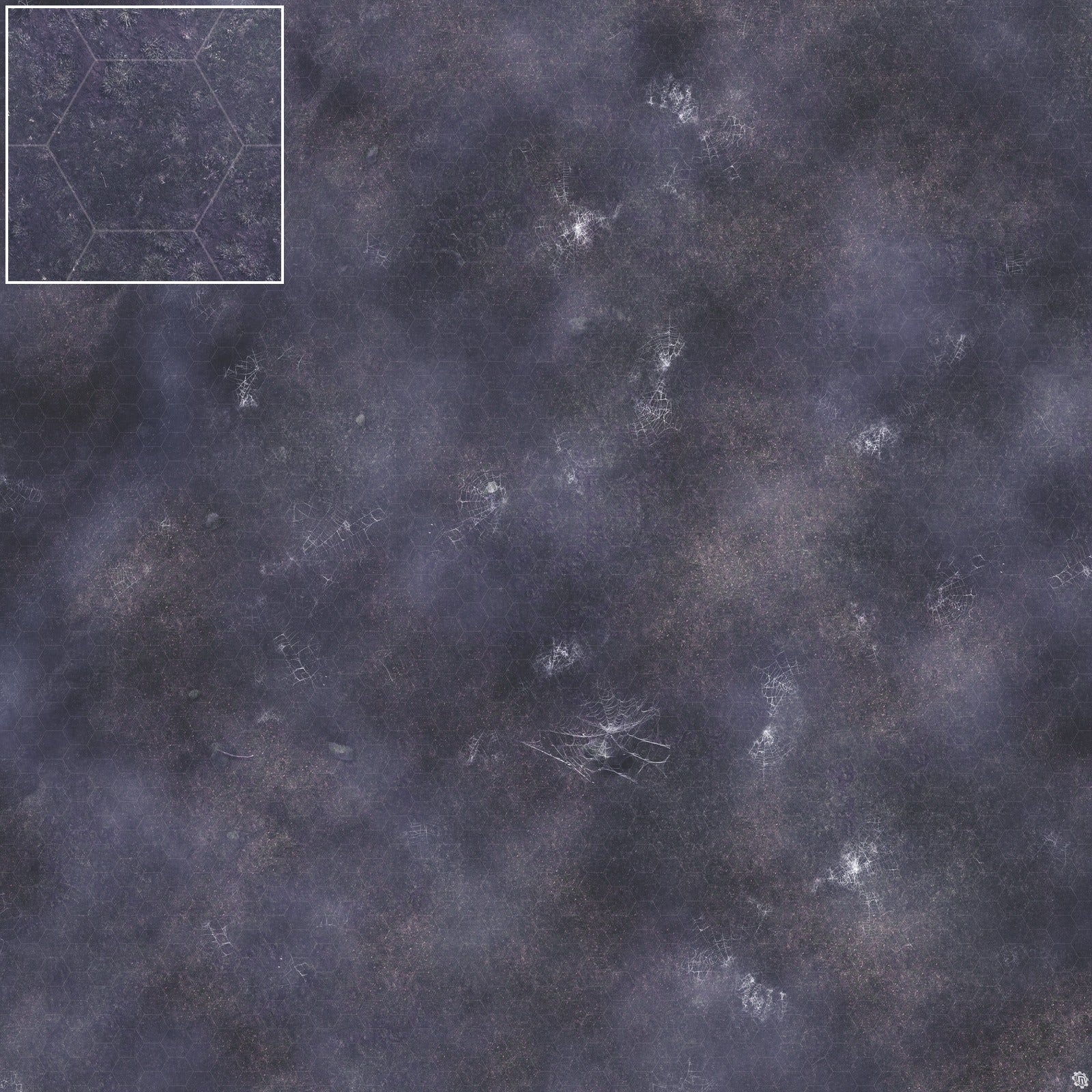Mats by Mars: Moonlight Cobwebs Tabletop Wargaming Play Mat