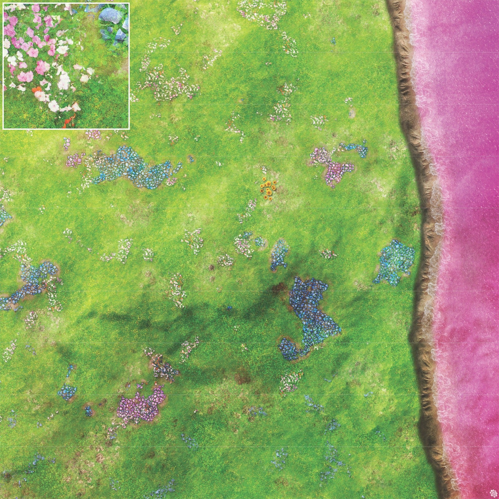 Mats by Mars: Faewild Shore Tabletop Wargaming Play Mat