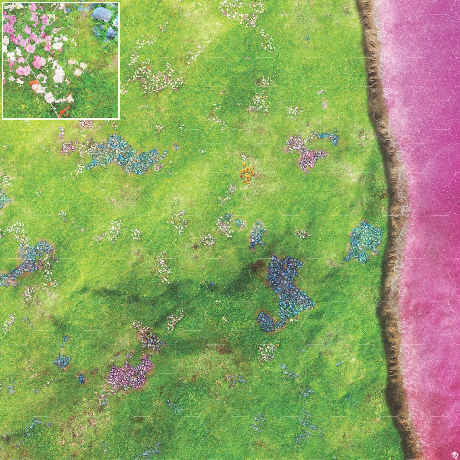 Mats by Mars: Faewild Shore Tabletop Wargaming Play Mat