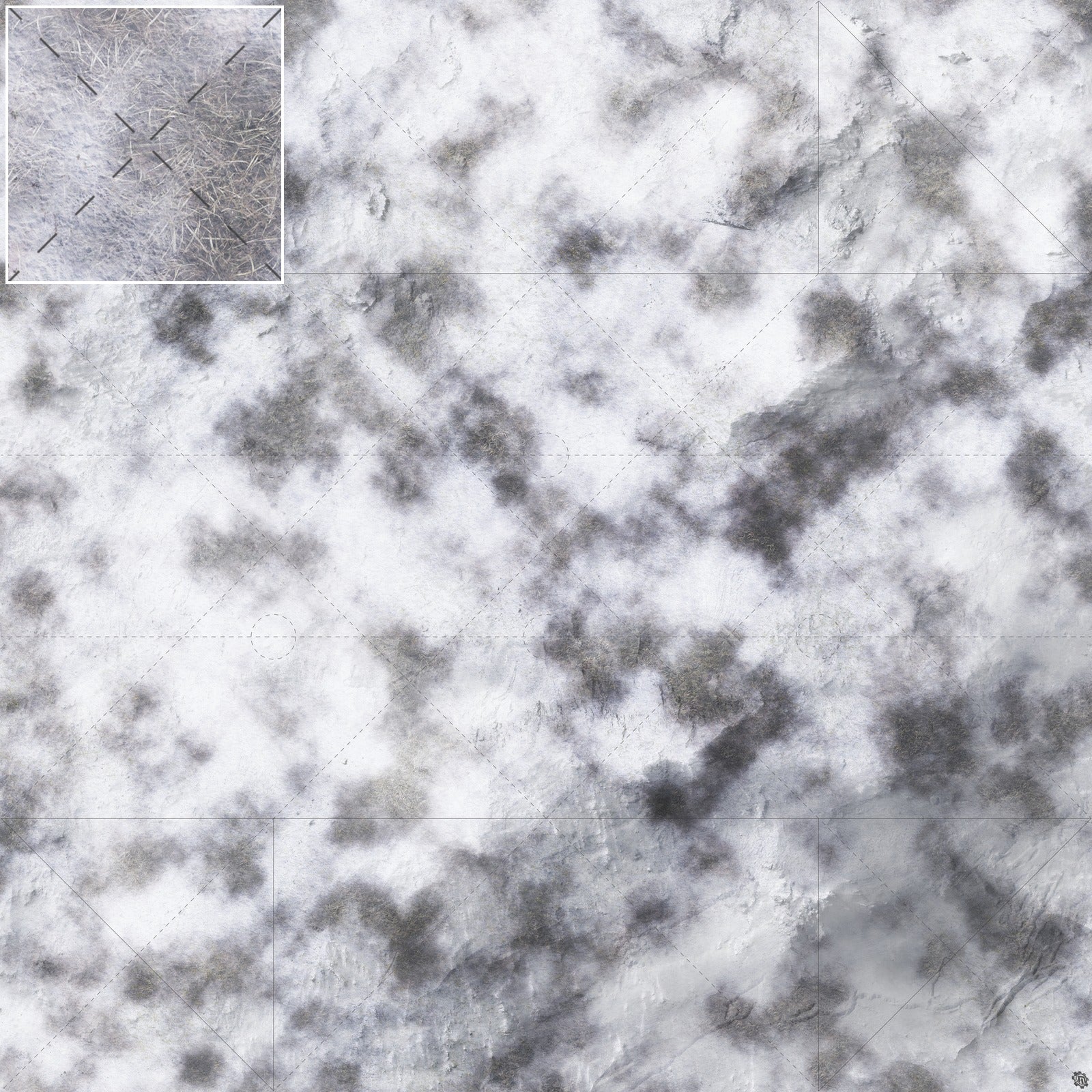 Mats by Mars: Frozen Wasteland Tabletop Wargaming Play Mat