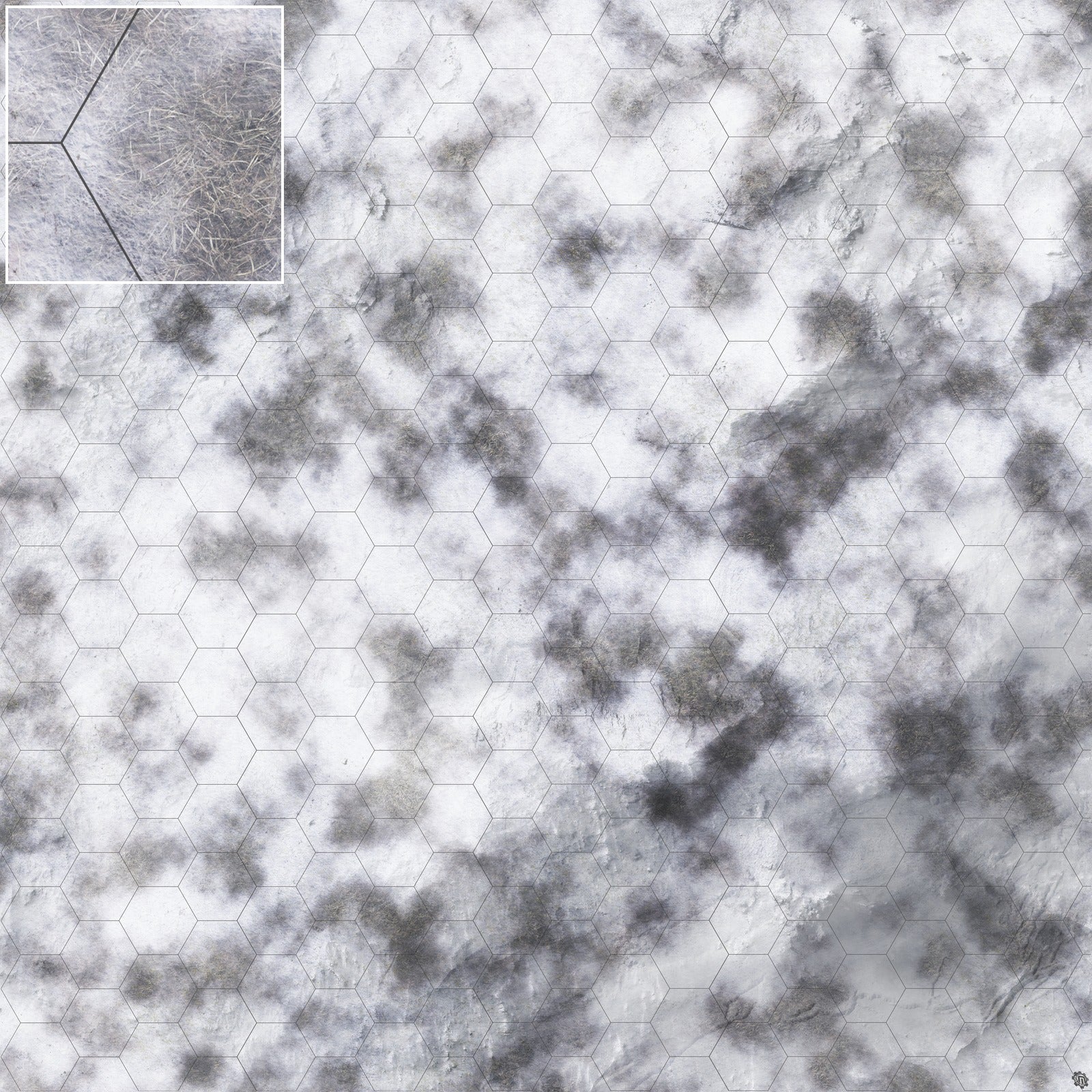 Mats by Mars: Frozen Wasteland Tabletop Wargaming Play Mat