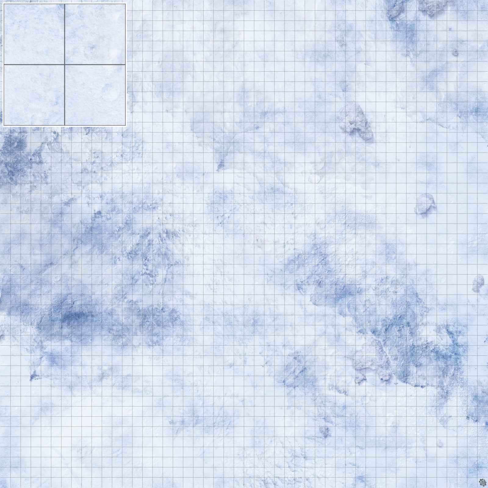 Mats by Mars: Glacial Pass Tabletop Wargaming Play Mat