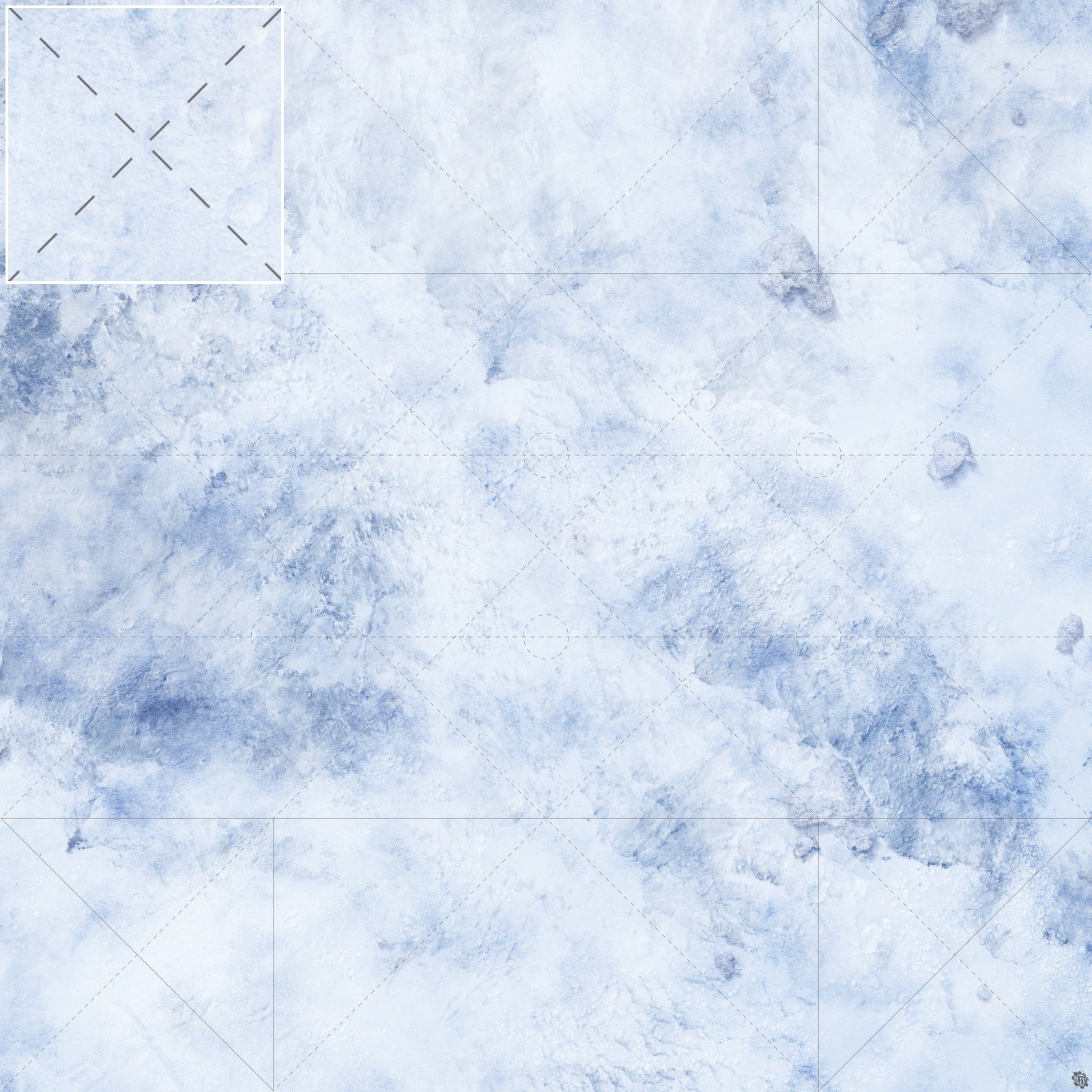 Mats by Mars: Glacial Pass Tabletop Wargaming Play Mat