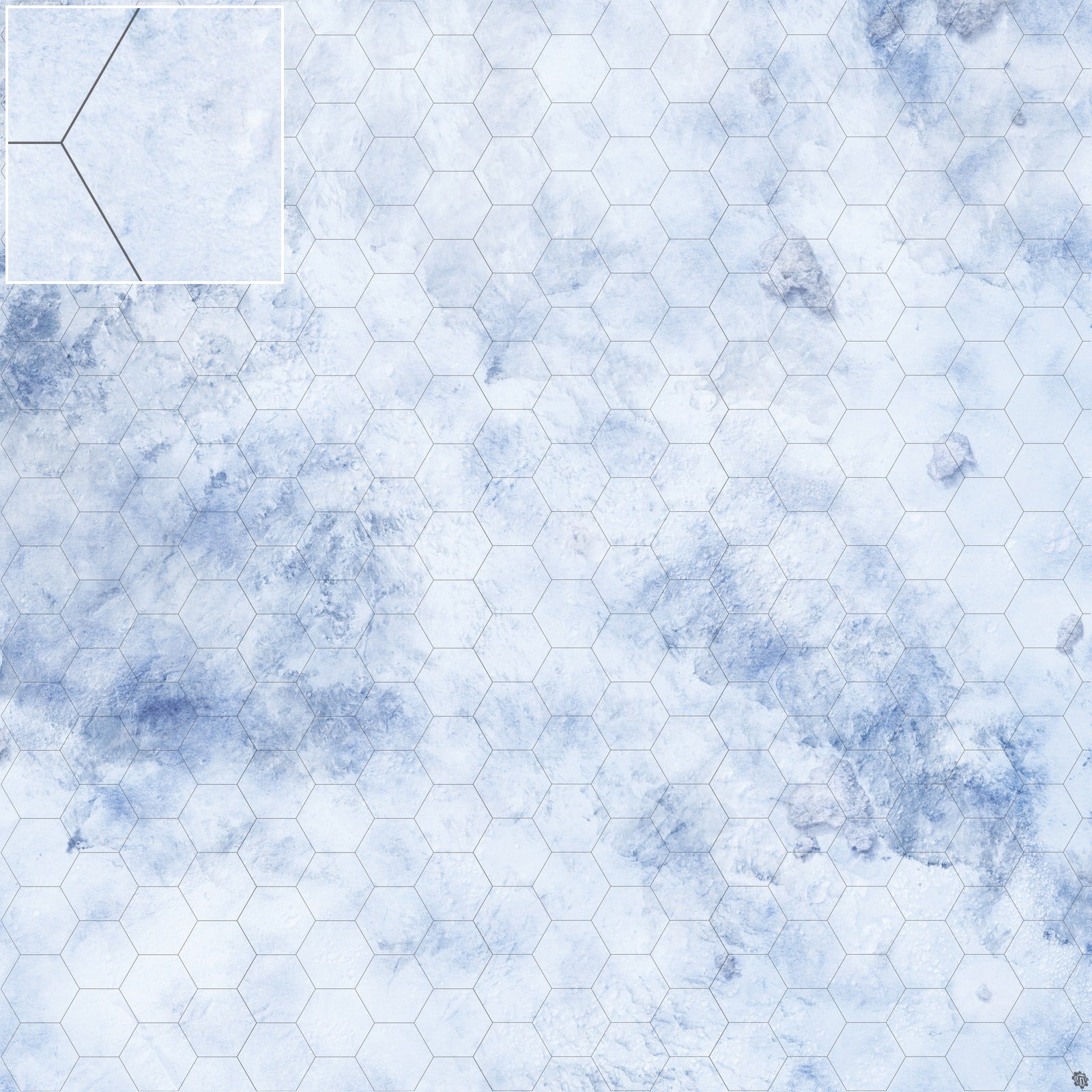 Mats by Mars: Glacial Pass Tabletop Wargaming Play Mat