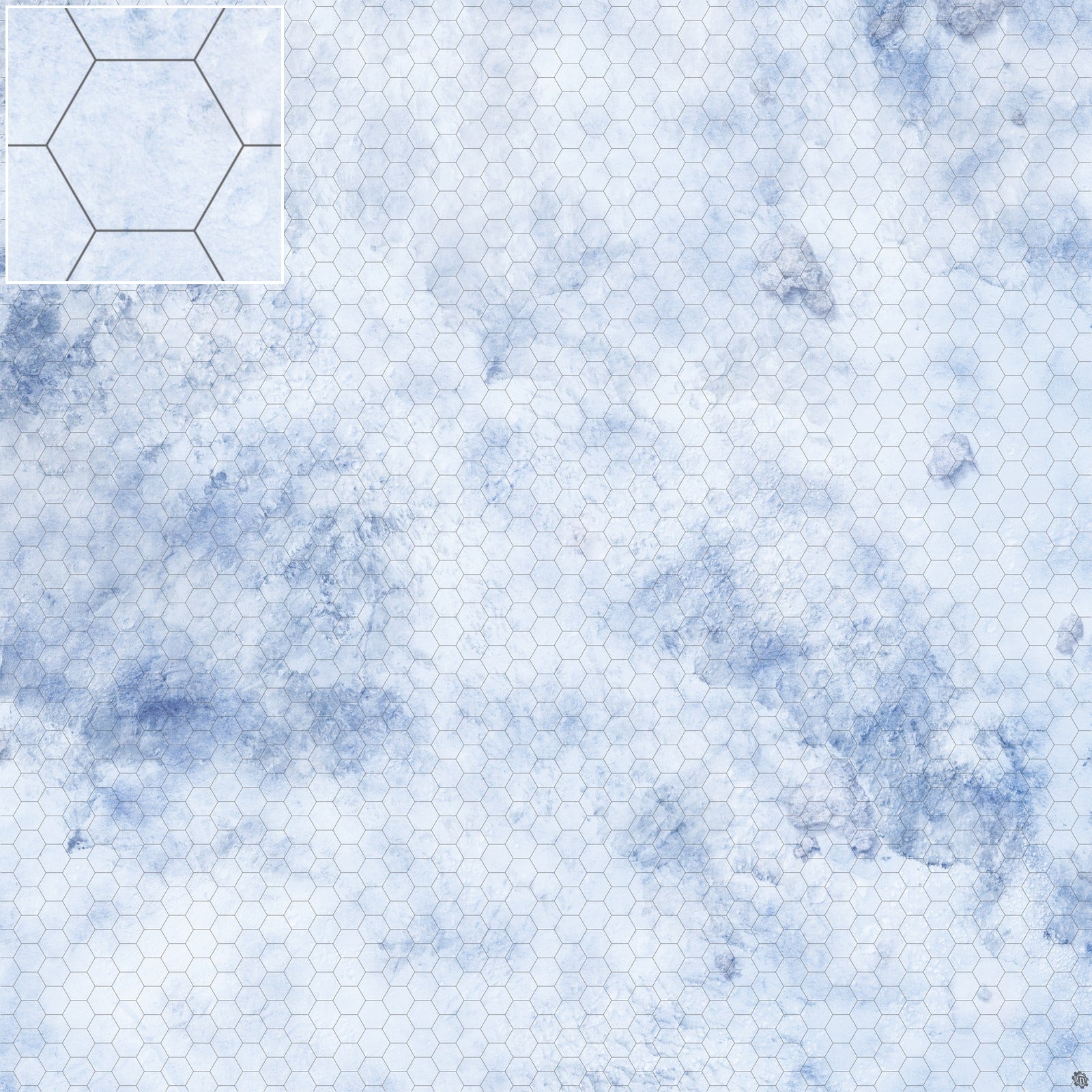 Mats by Mars: Glacial Pass Tabletop Wargaming Play Mat