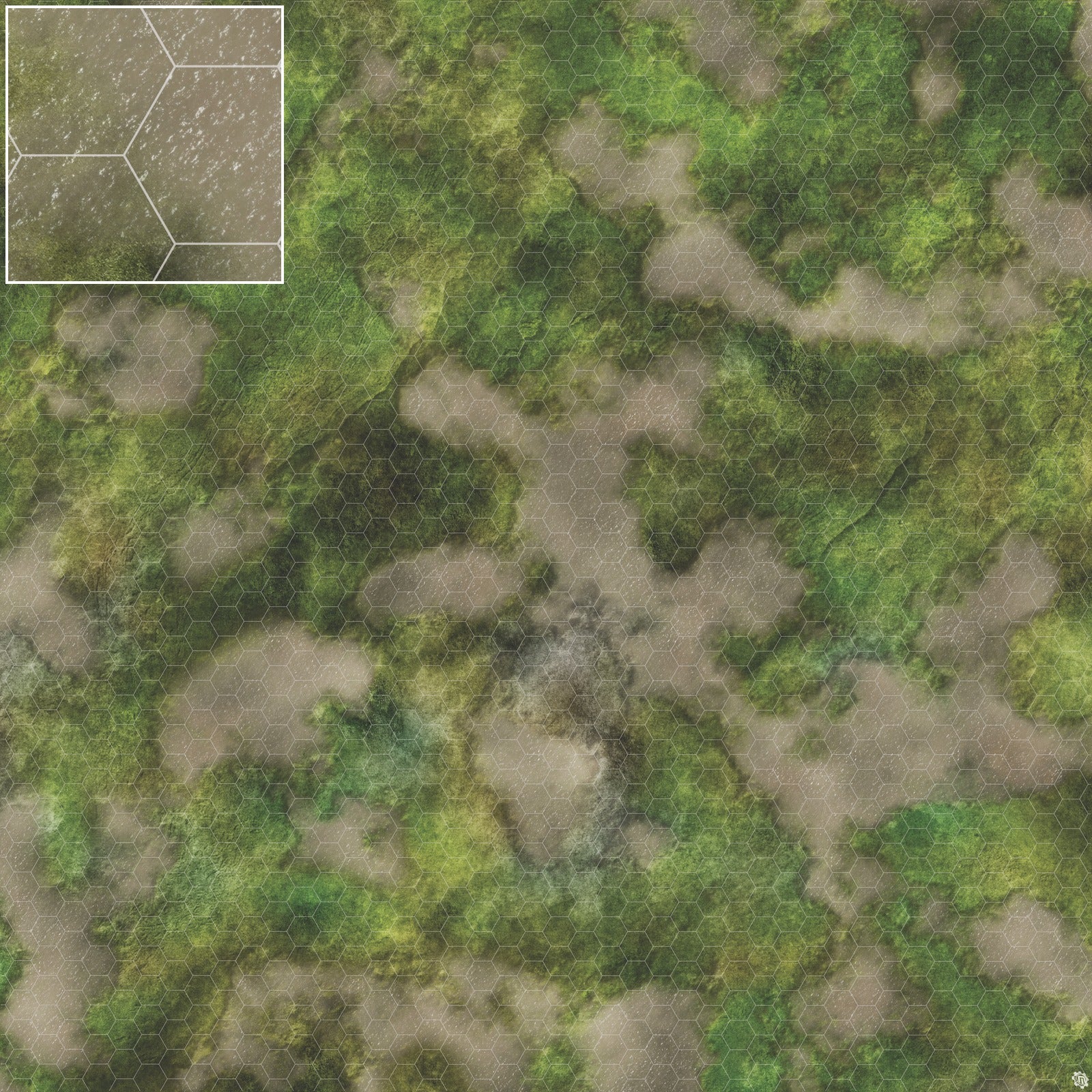 Mats by Mars: Bayou Country Tabletop Wargaming Play Mat