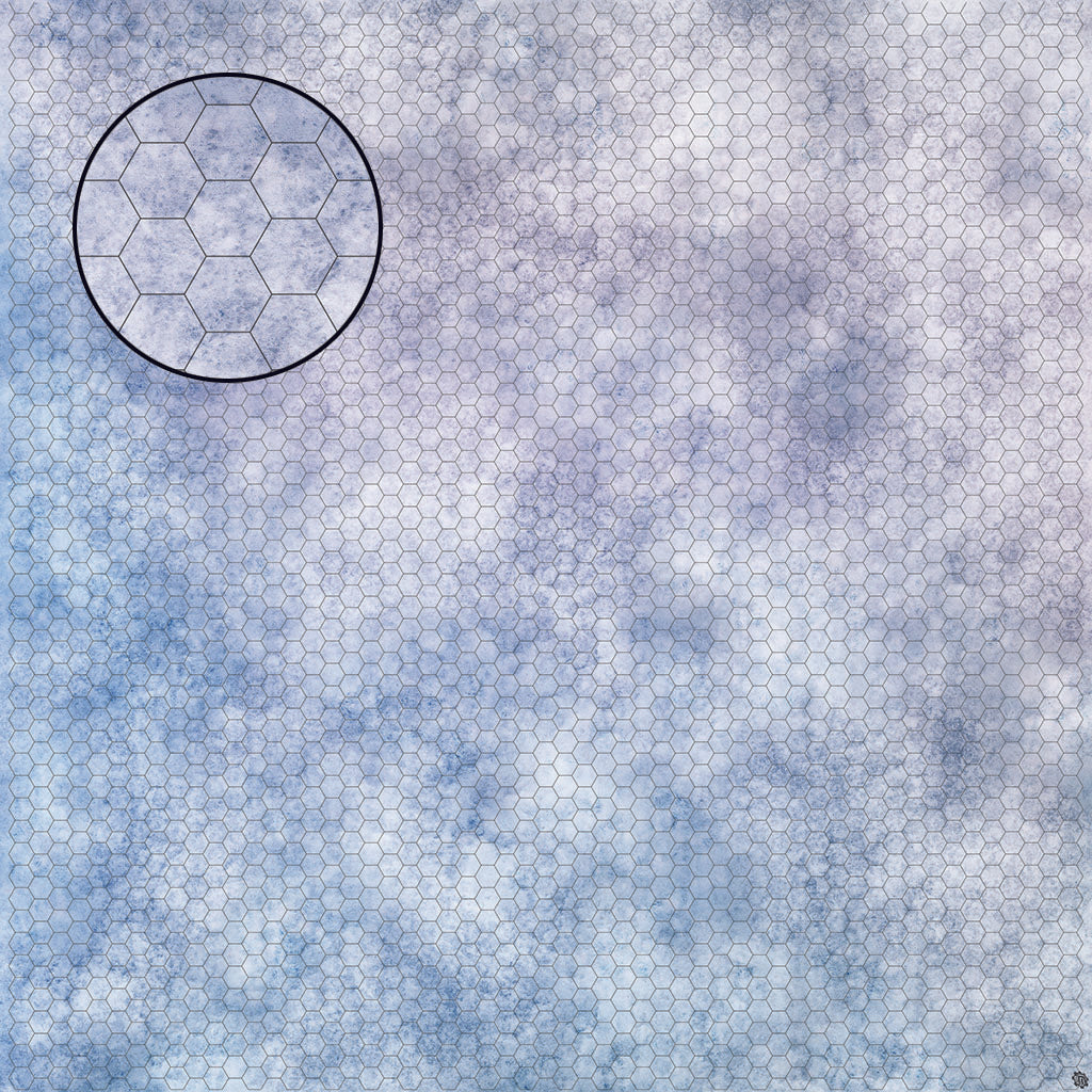 Mats by Mars: Glacial Plain Tabletop Wargaming Play Mat