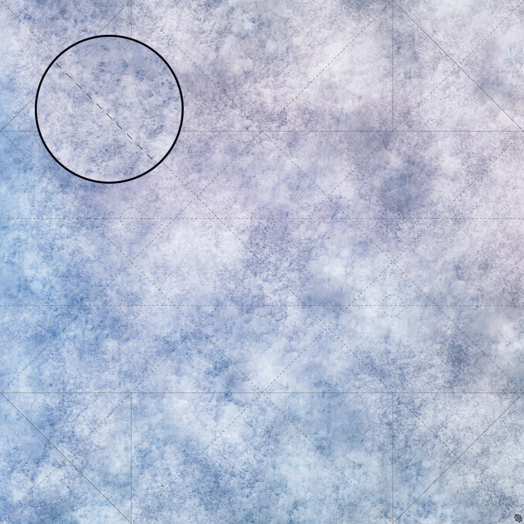 Mats by Mars: Glacial Plain Tabletop Wargaming Play Mat