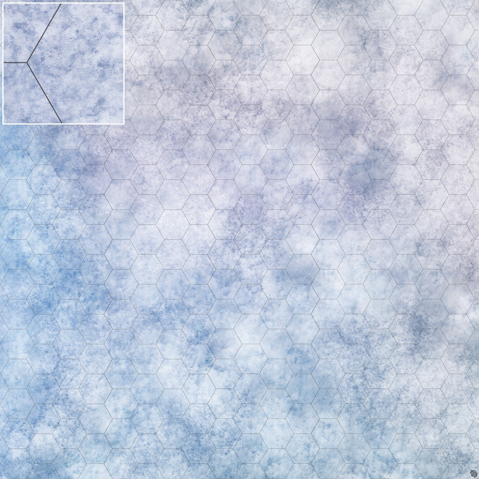 Mats by Mars: Glacial Plain Tabletop Wargaming Play Mat