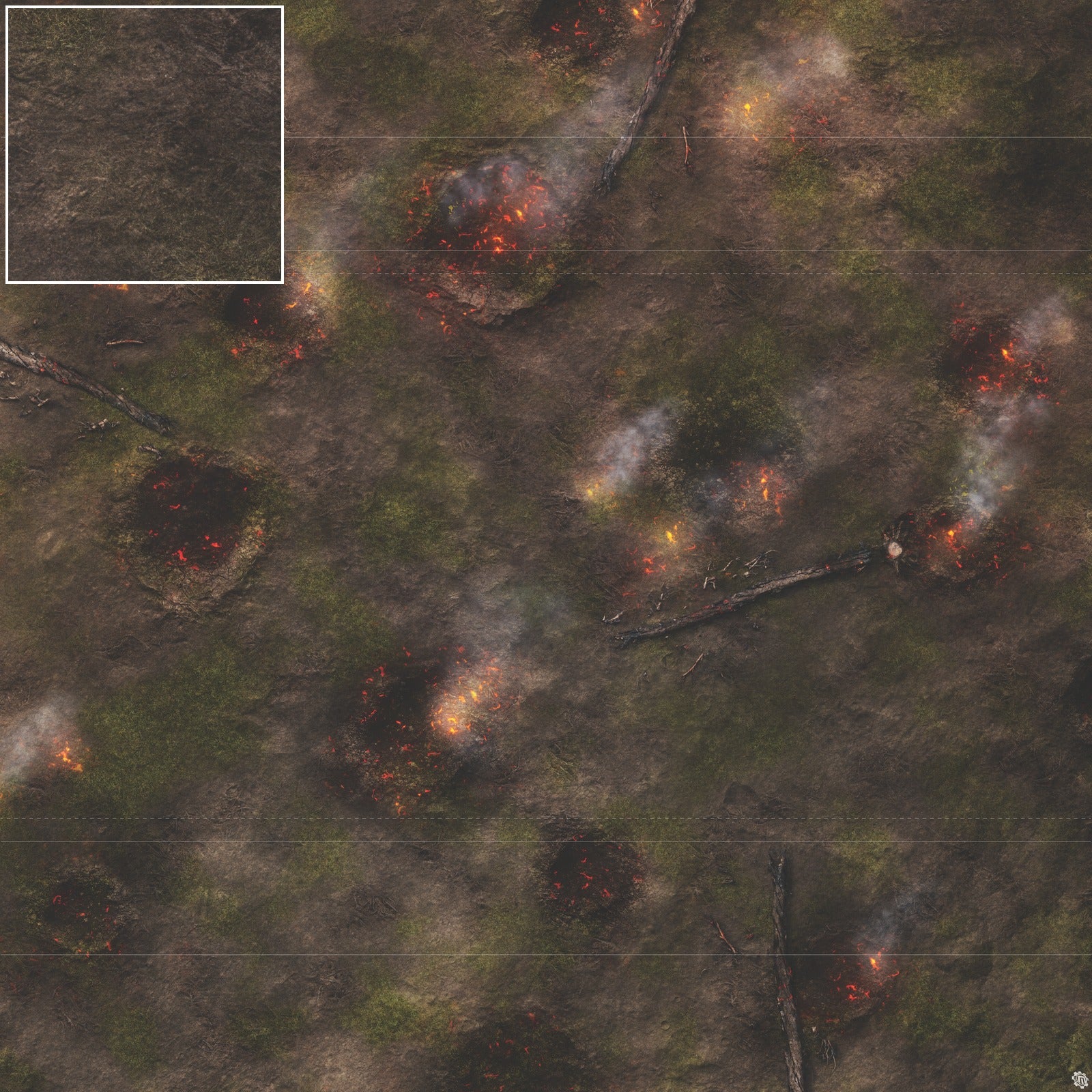 Mats by Mars: Mortar Combat Wargaming Play Mat
