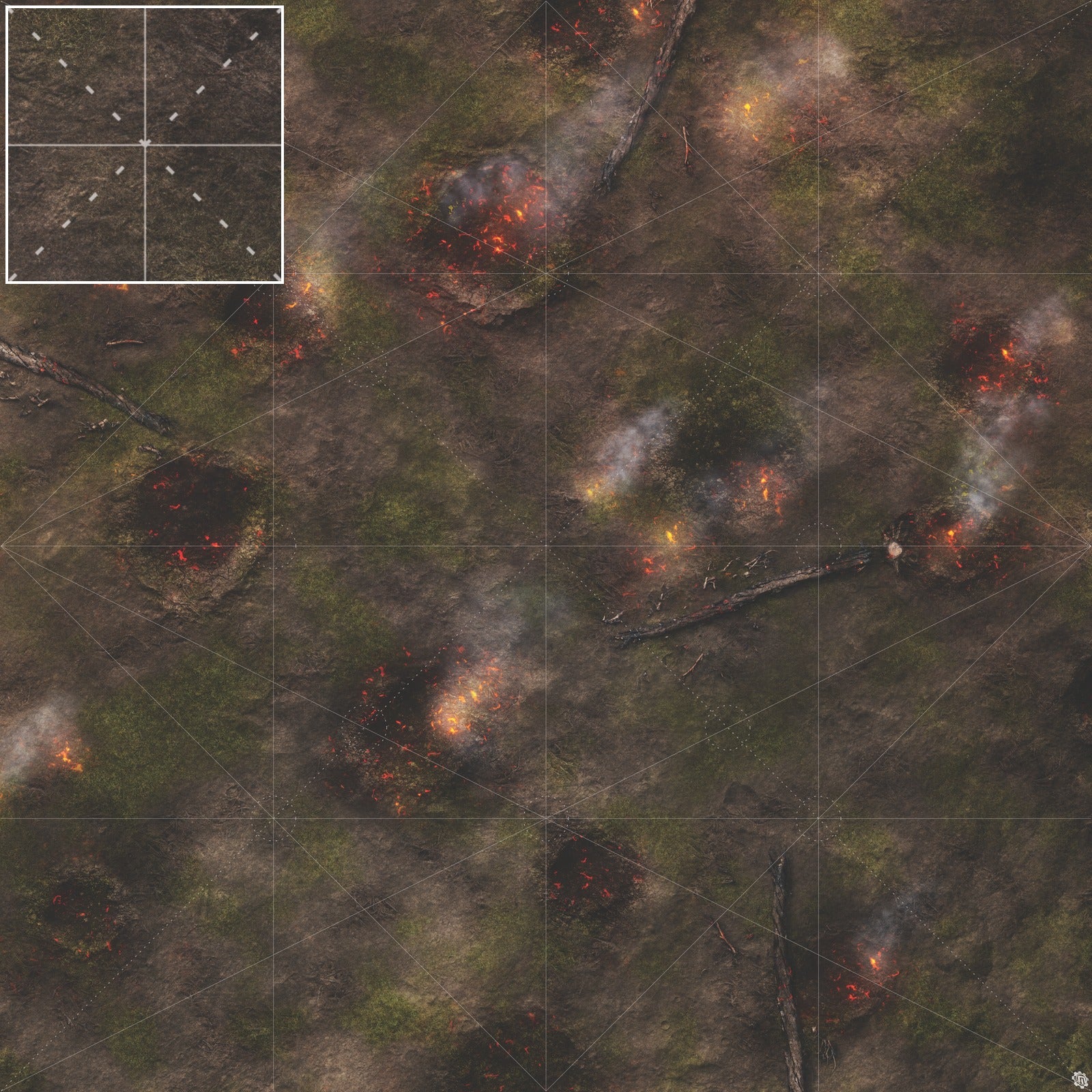 Mats by Mars: Mortar Combat Wargaming Play Mat