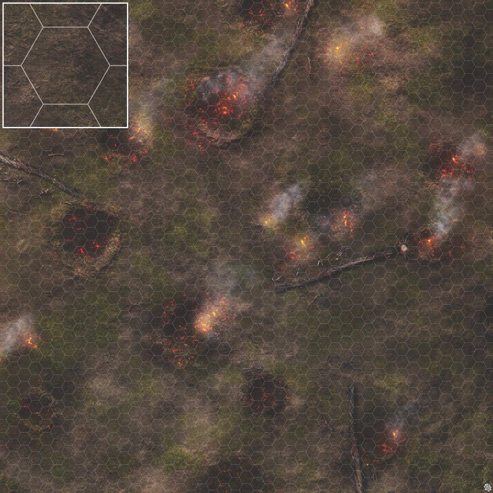 Mats by Mars: Mortar Combat Wargaming Play Mat