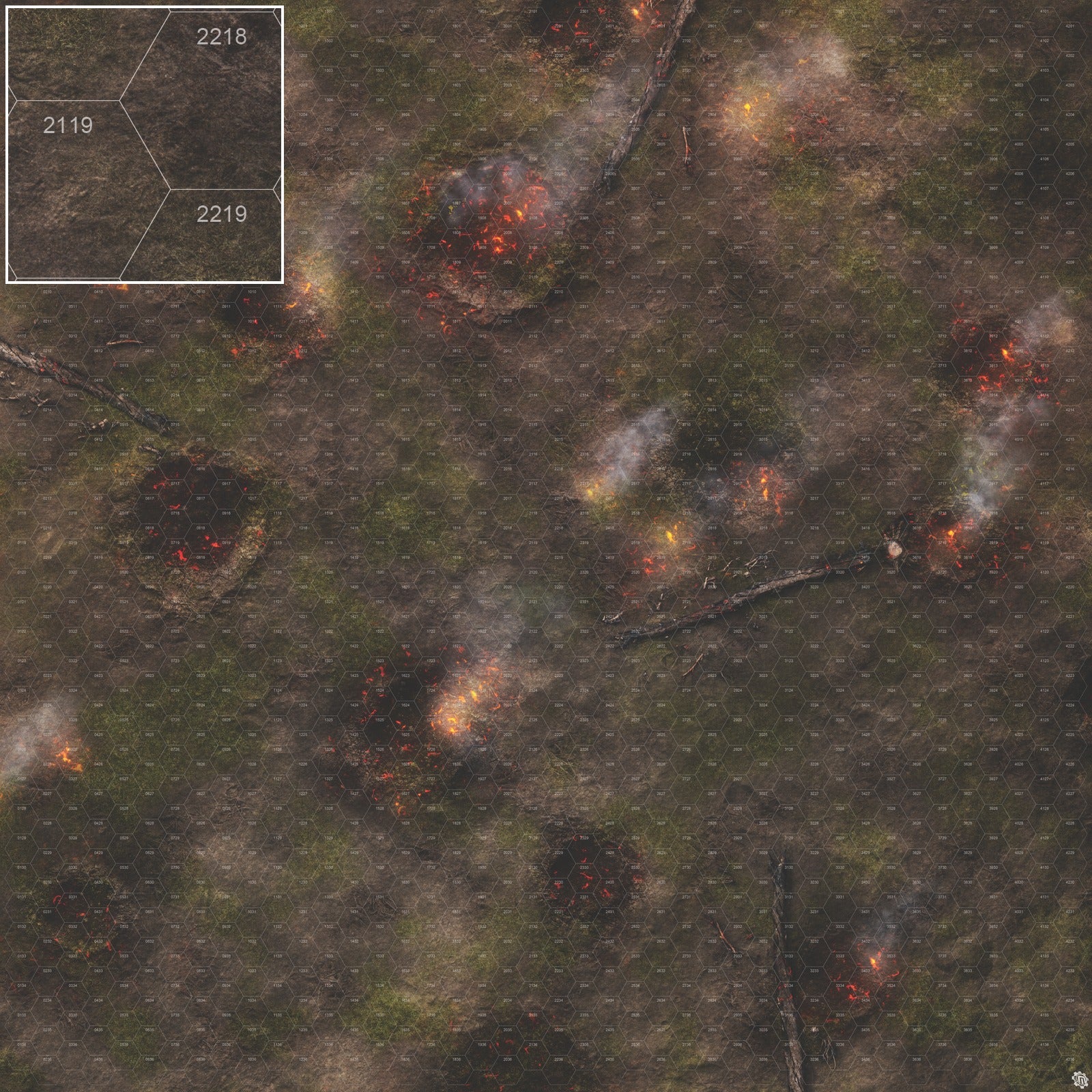 Mats by Mars: Mortar Combat Wargaming Play Mat