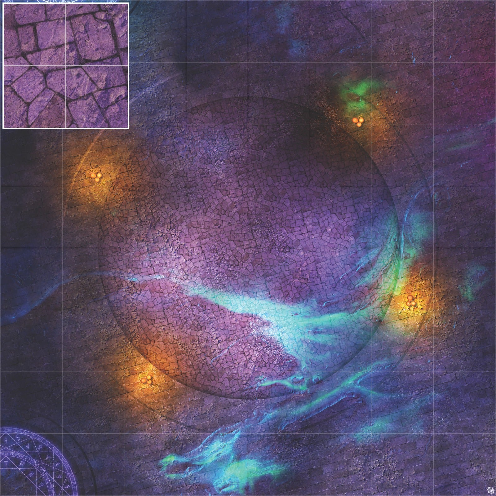 Mats by Mars: Witchlight Warding Wargaming Play Mat