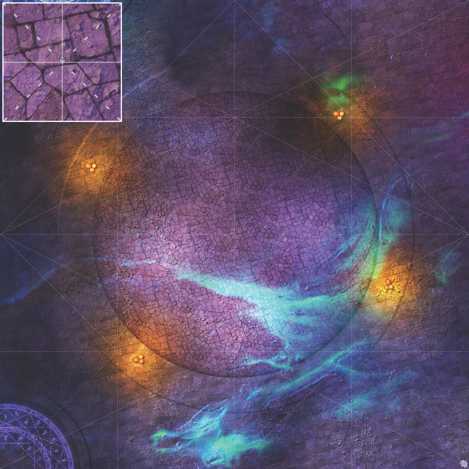Mats by Mars: Witchlight Warding Wargaming Play Mat