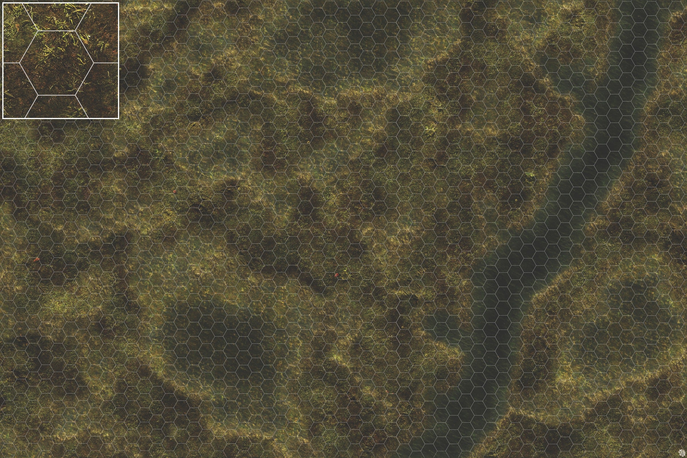 Mats by Mars: Swamplands Tabletop Wargaming Play Mat