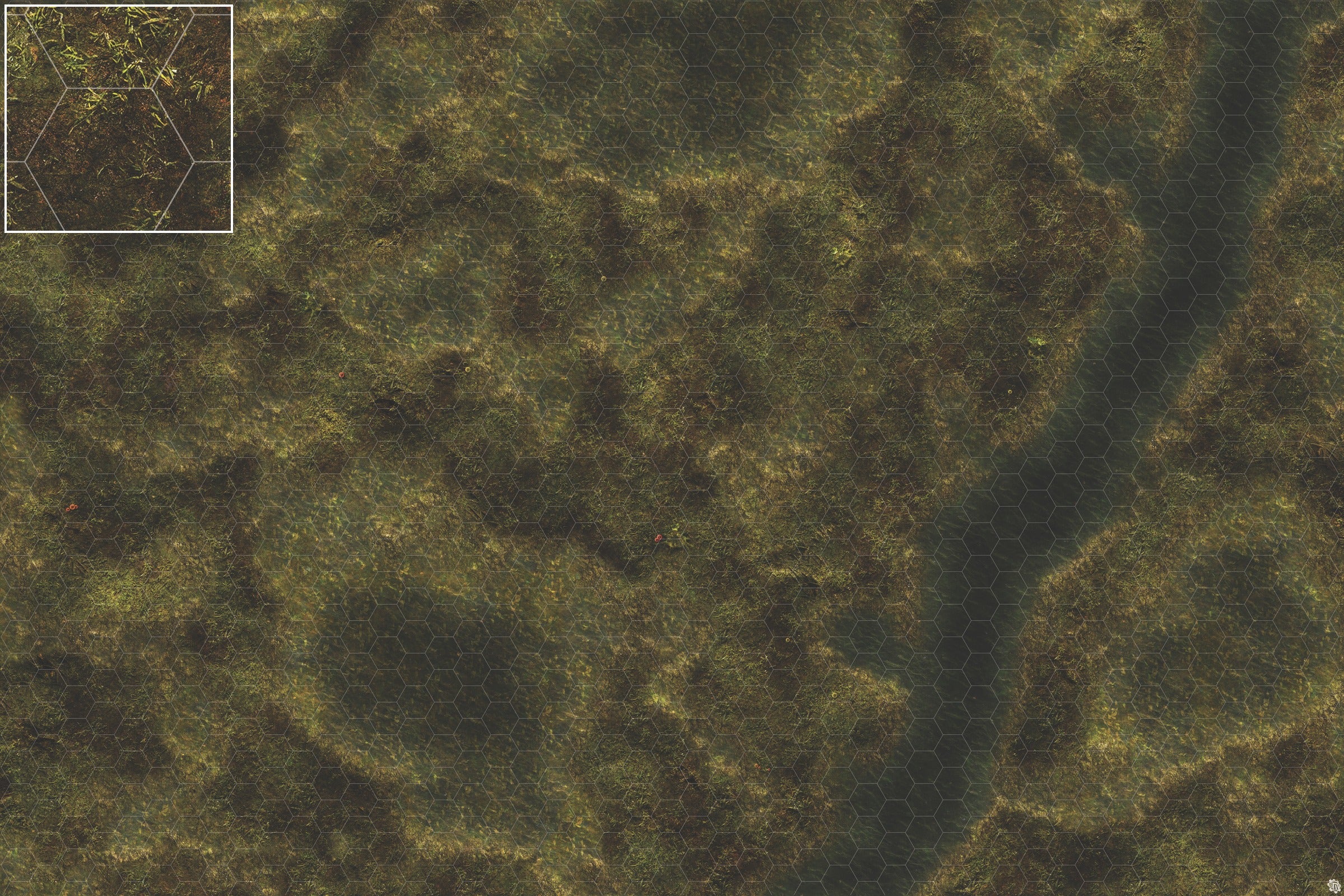 Mats by Mars: Swamplands Tabletop Wargaming Play Mat